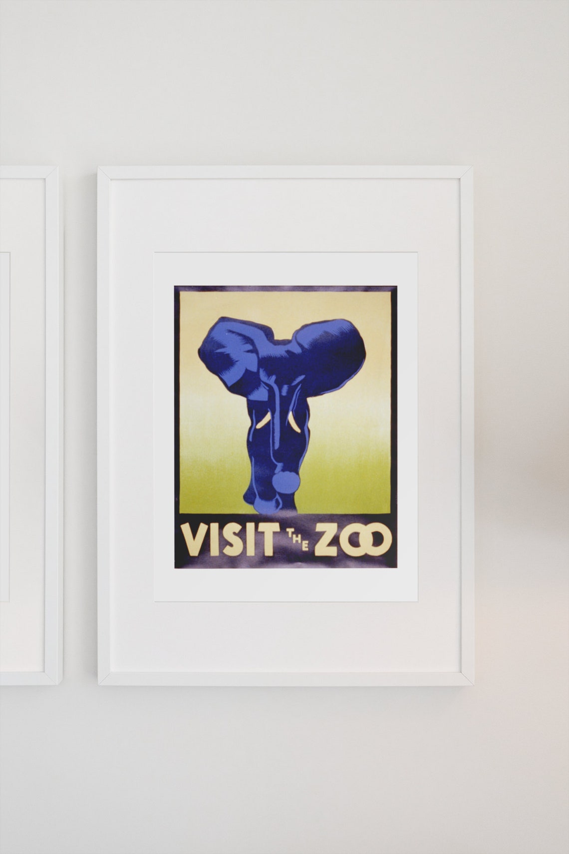 1937 Wpa Federal Art Poster Visit The Zoo Vintage Style Art Print Classic Advertising Art Print For Gifts And Wall Art Dcor - Image 3
