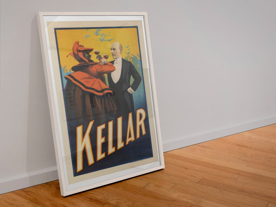 Kellar Drinks With The Devil Classic 1899 Magic Show Art Poster - Image 4