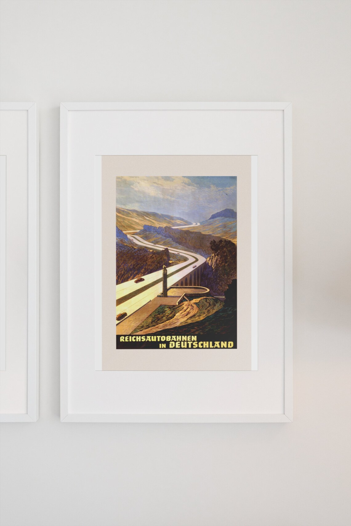 Reichsautobahnen in Deutschland Vintage Highway Travel Poster - Image 3