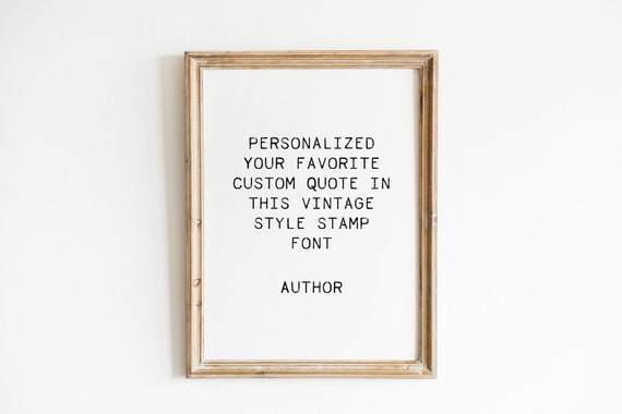 Custom Quote Print Personalised Text Personalized Poster Creative Typography Wall Art Song Lyrics Create Your Own Words Print