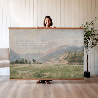 Bless The Lord Bible Verse Art Print, Christian Wall Art