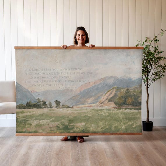 Bless The Lord Bible Verse Art Print, Christian Wall Art