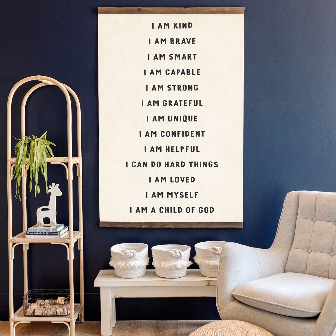 Kids Room Scripture Affirmation Wall Art Print - Image 3