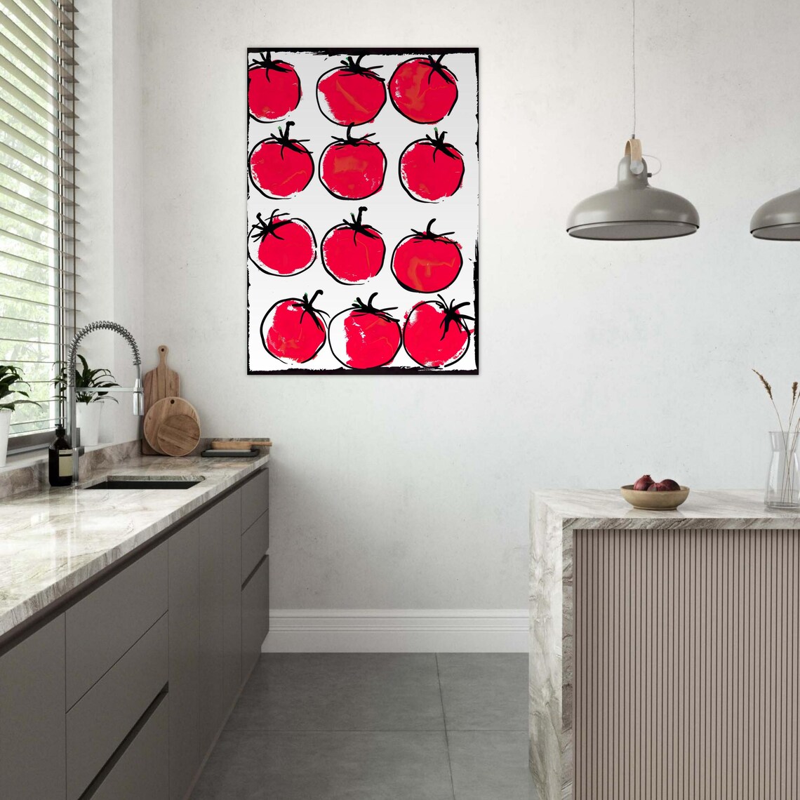 Tomato Poster In Museum Quality On Matte Paper Modern Food Art Wall Decoration For Kitchen Available In Various Sizes - Image 6