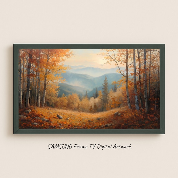 Golden Autumn Birch Trees On The Warm Dreamy Forest Hillside Poster