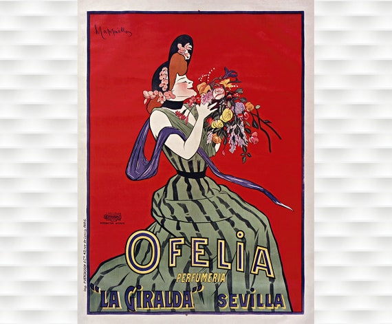 Ofelia Perfume Vintage Poster Prints Cappiello Poster