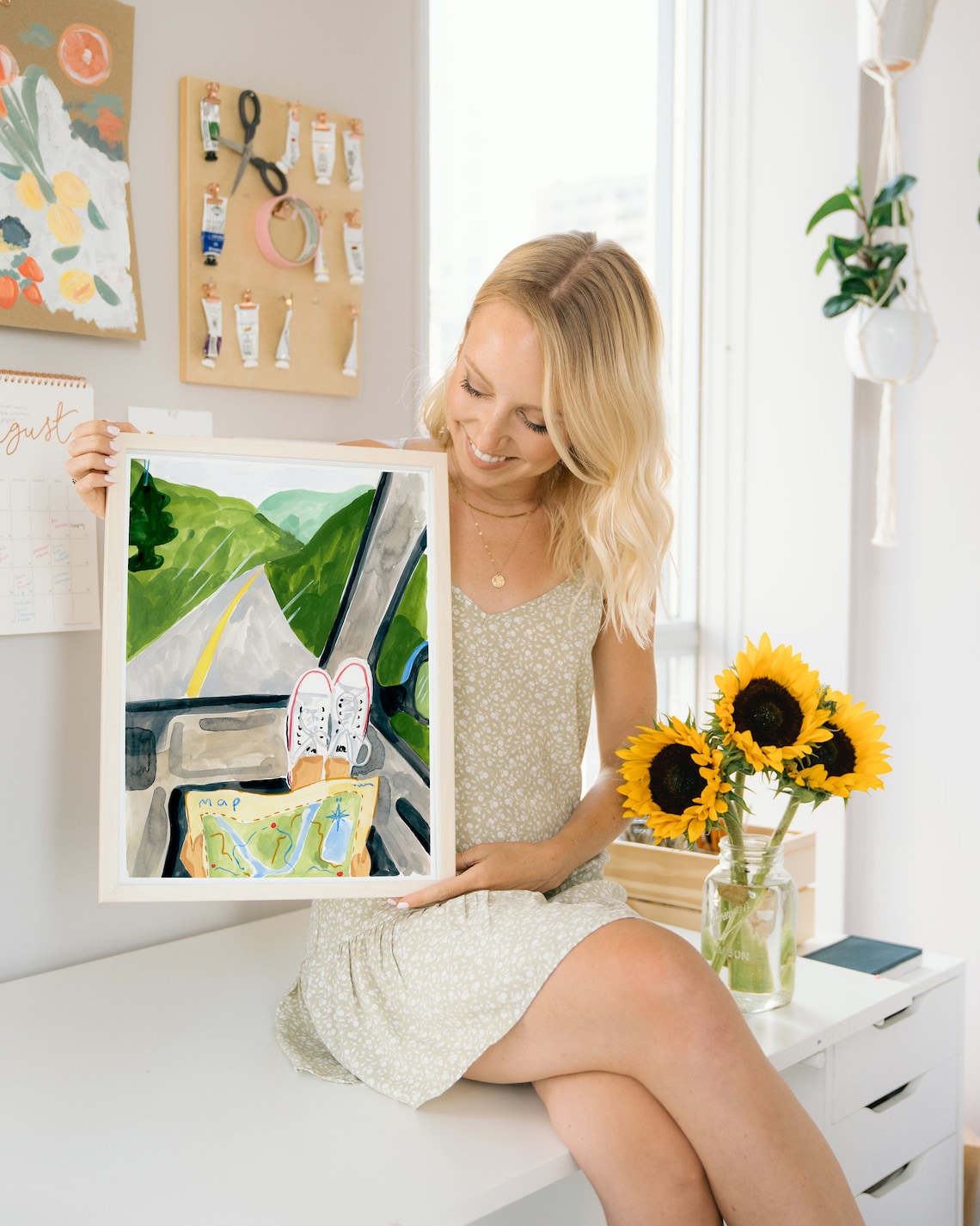 Road Trip Art Print, Summer Adventure Map - Image 3
