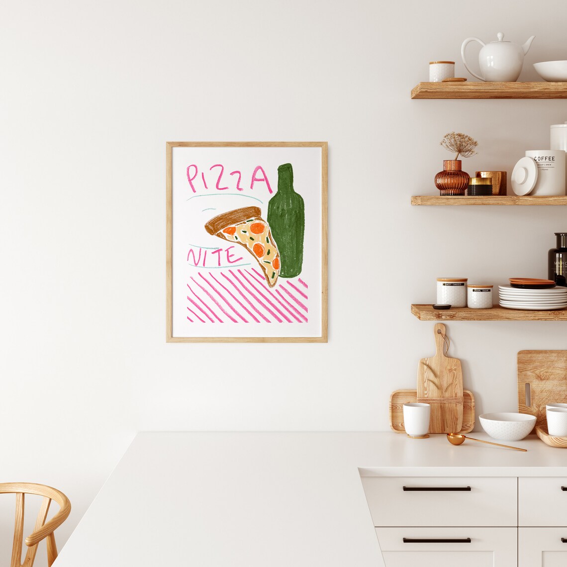 Pizza Night Kitchen Wall Decor Art Print - Image 2