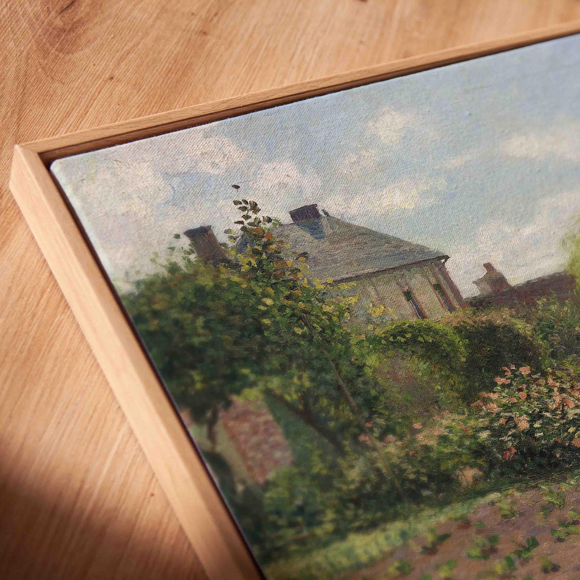 Vintage Garden Print Cottage Garden Oil Painting Impressionist Painting Wall Art Country Art Poster Wa168 - Image 2