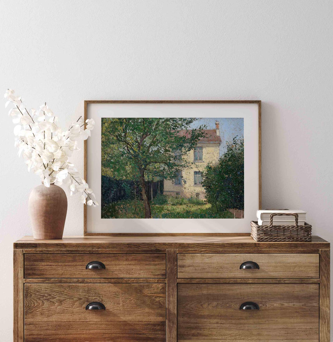 Cottage Garden Painting Vintage Cottage Oil Painting Farmhouse Wall Art Decor Spring Garden Art Print Wa269 - Image 4