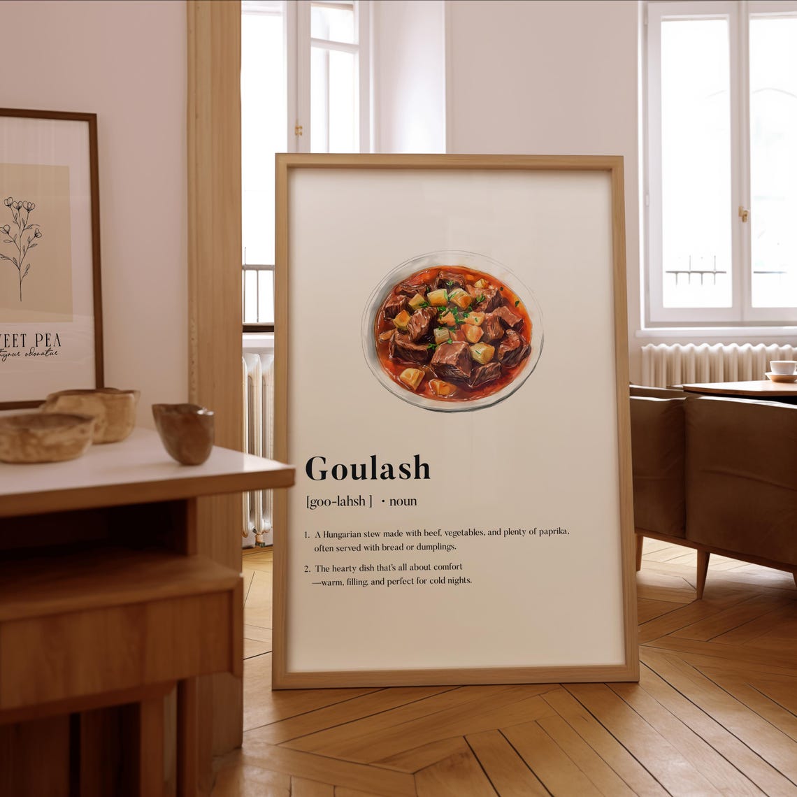 Goulash Definition Hungarian Comfort Stew Kitchen Wall Decor Poster