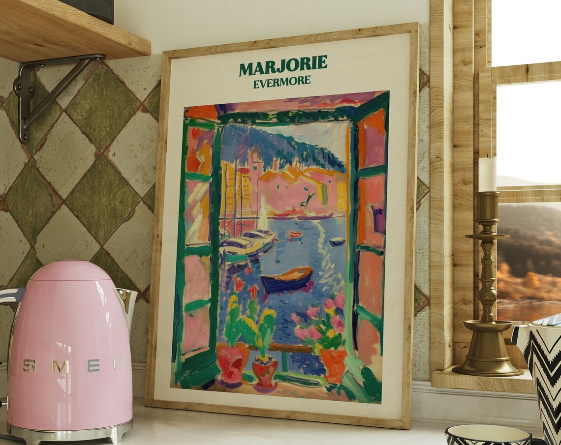 Marjorie Music Wall Art Print, Matisse Bedroom Decor