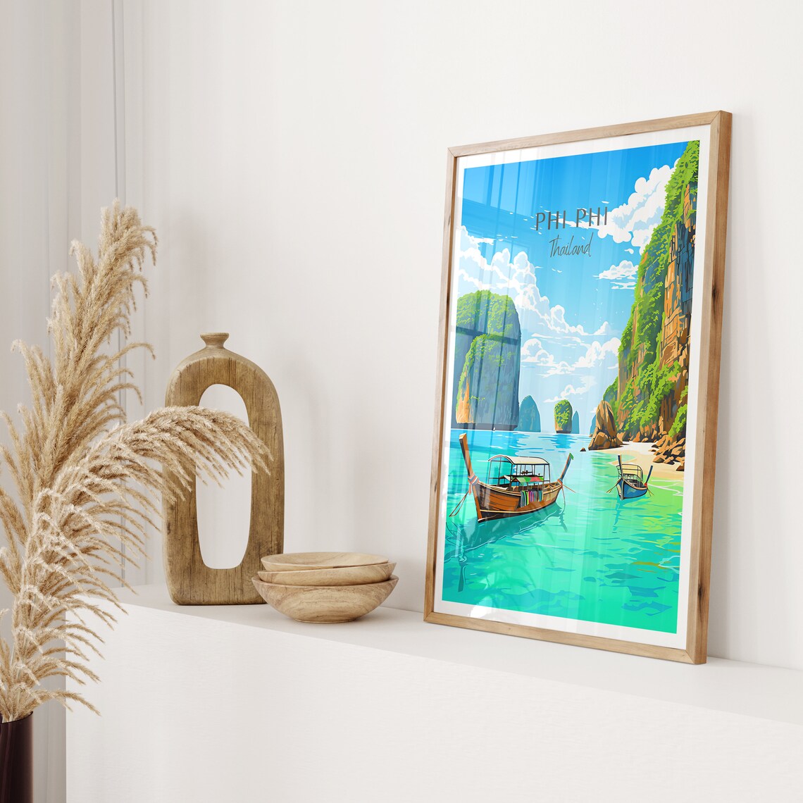 Phi Phi Travel Poster, Thailand Travel Poster - Image 2