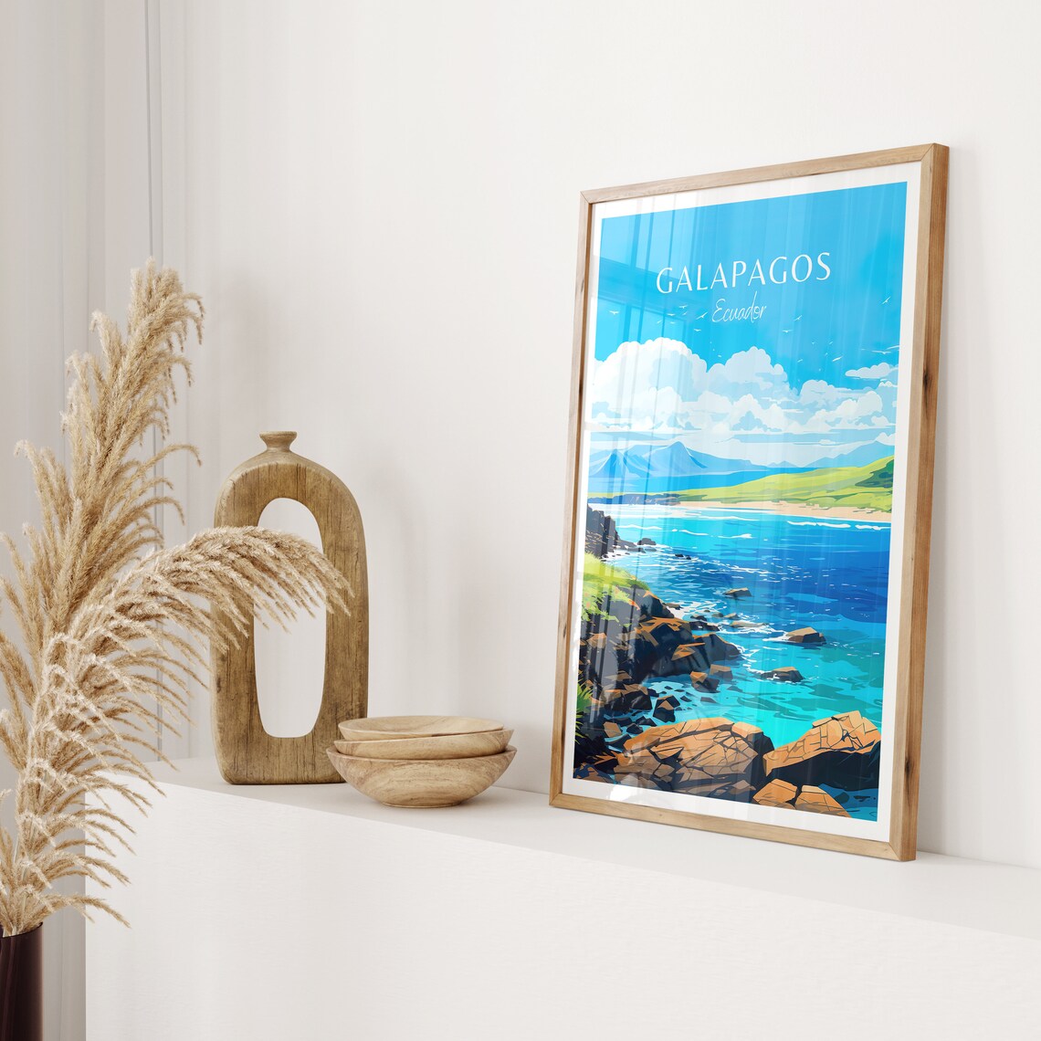 Galapagos Travel Poster, Ecuador Wall Art Print - Image 2