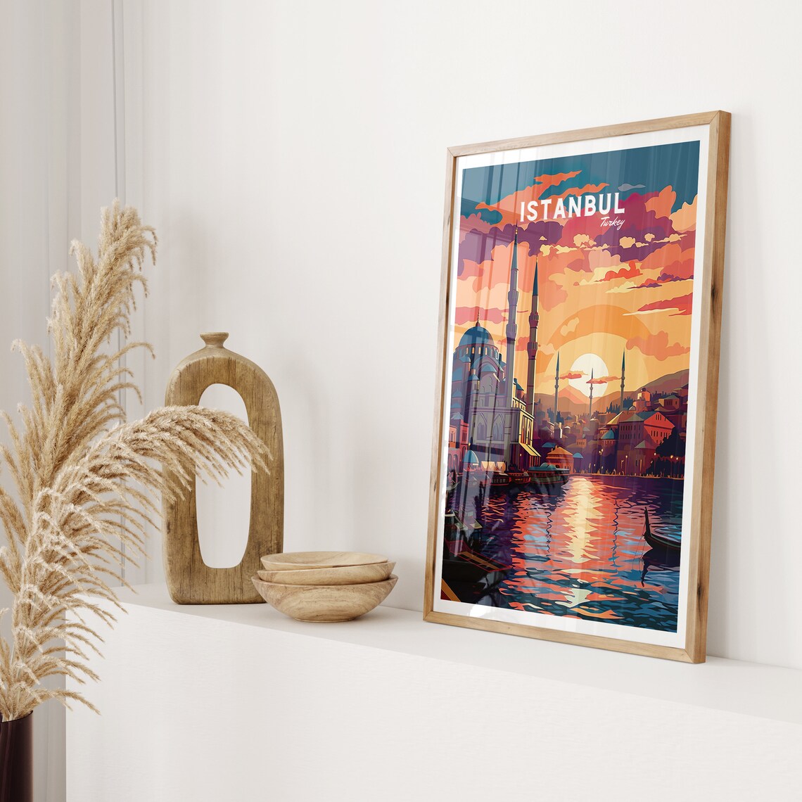 Istanbul Vintage Travel Poster, Turkey Travel Art - Image 2