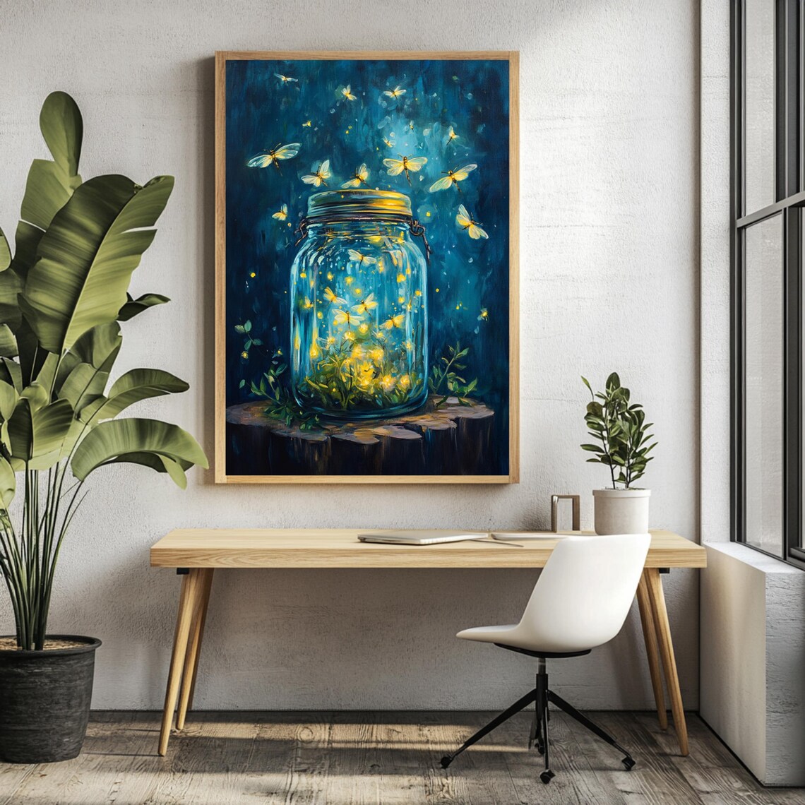 Fireflies, Mystical Nature-Inspired Art Print - Image 3
