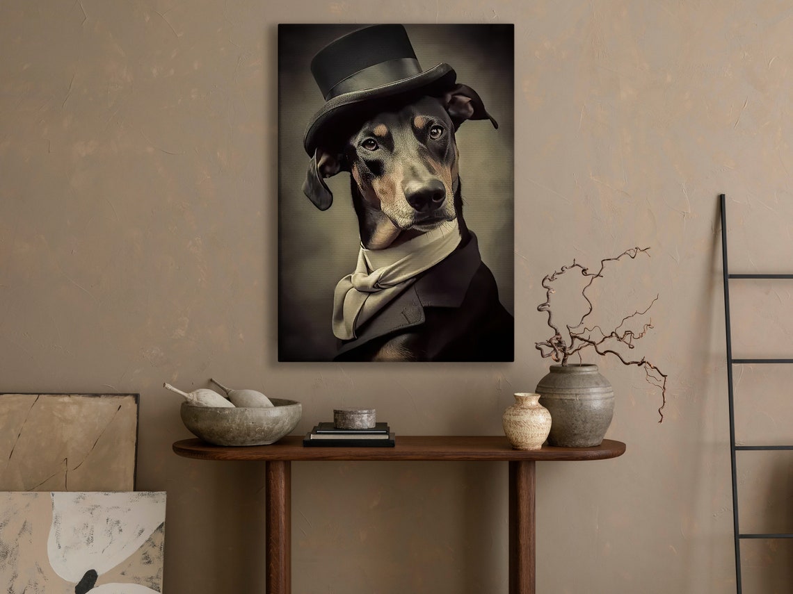 Victorian Dog Portrait Painting Dog Art Print Dog Print Gothic Dog Art Print Dog Poster Print Dog Lovers Gift - Image 4