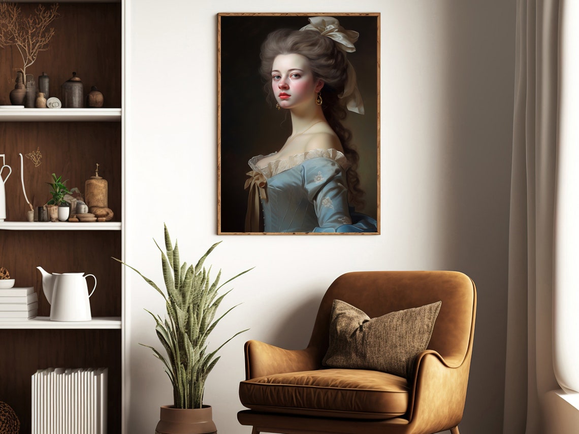 Retro Victorian Woman Painting Victorian Woman Art Print Victorian Woman Print Gothic Woman Art Print Victorian Poster Print - Image 2