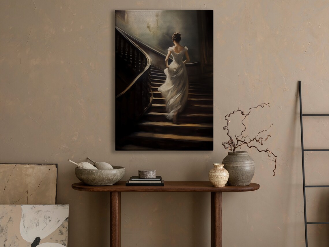 Vintage Victorian Woman, Dark Academia Art Print - Image 4