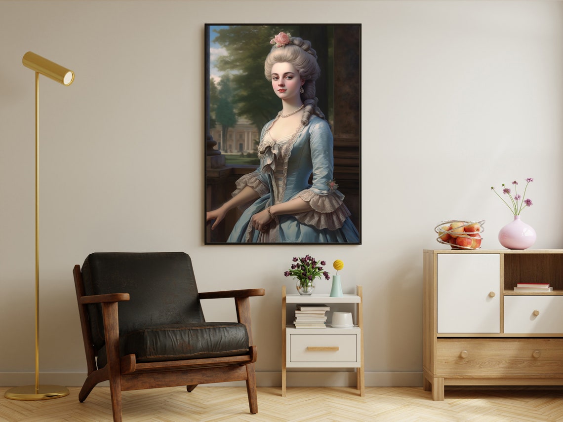 Vintage Victorian Woman Painting Victorian Woman Art Print Victorian Woman Print Gothic Woman Art Print Victorian Poster Print - Image 2