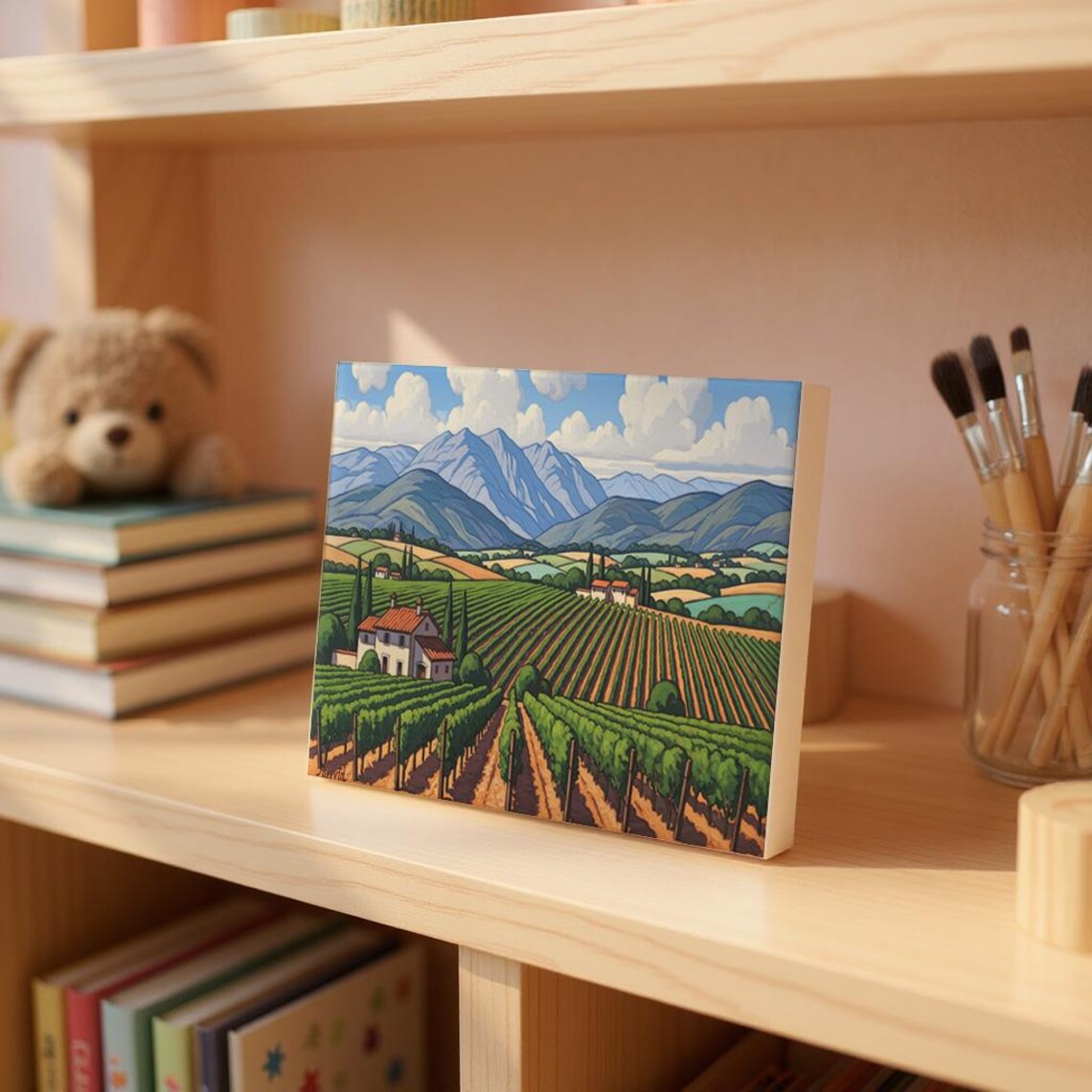 Tuscany Vineyard, Italian Countryside Art Print