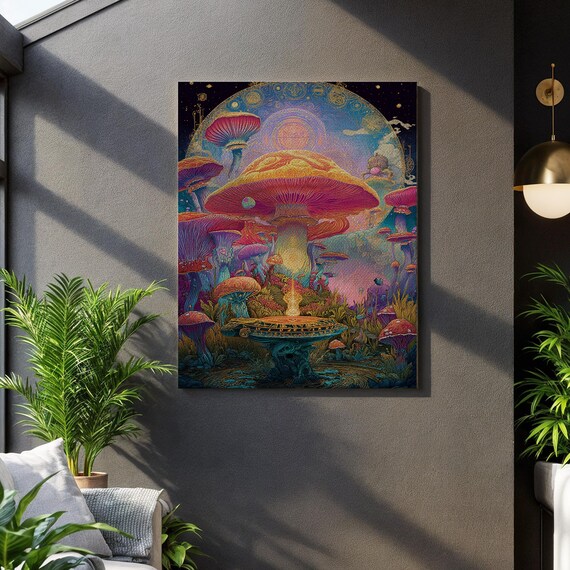 Trippy Mushroom Grove, Magic Forest Vista