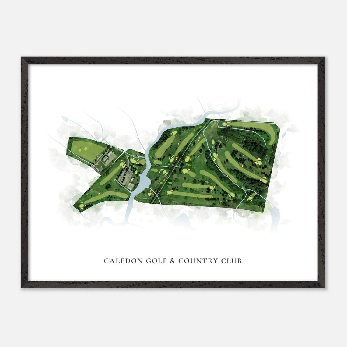 Caledon Golf & Country Club Canada Classic Watercolor Golf Map Poster - Image 4