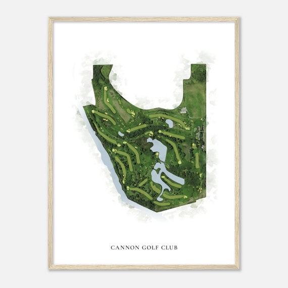 Cannon Golf Club Minnesota Classic Watercolor Map Golfer Gift Golf Wall Art Golf Poster Print Course Layout