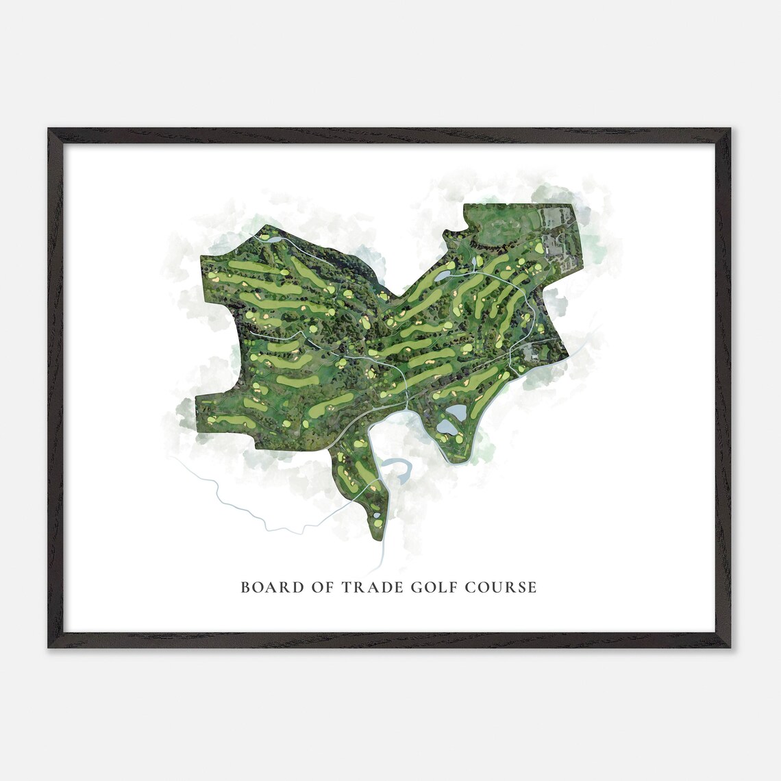 Board of Trade Golf Course Canada Classic Watercolor Golf Map Poster - Image 4