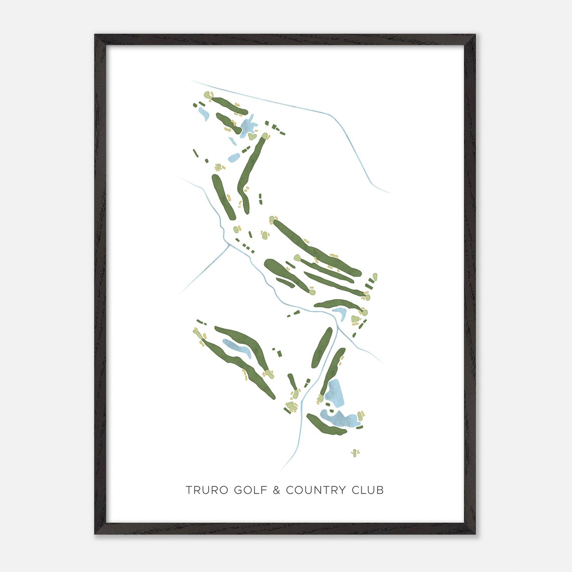 Truro Golf and Country Club Nova Scotia Minimalist Map Poster - Image 2