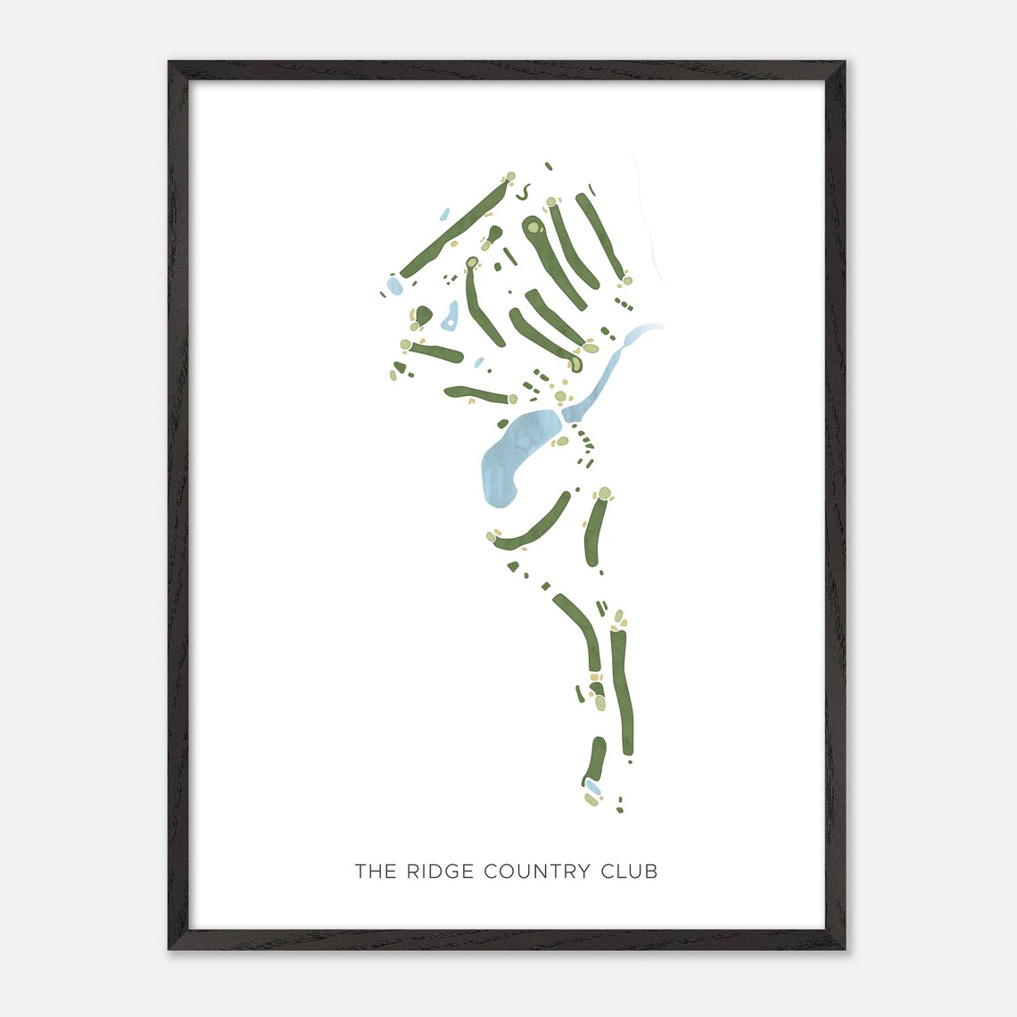 The Ridge Country Club New Hampshire Modern Minimalist Golf Poster - Image 3