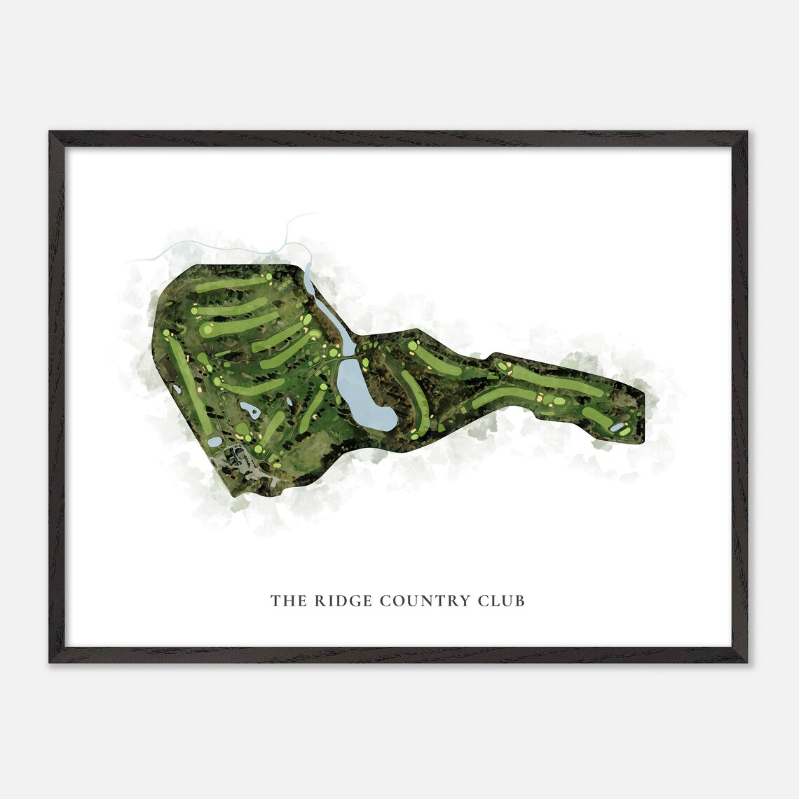 The Ridge Country Club Gilford New Hampshire Classic Watercolor Poster - Image 5