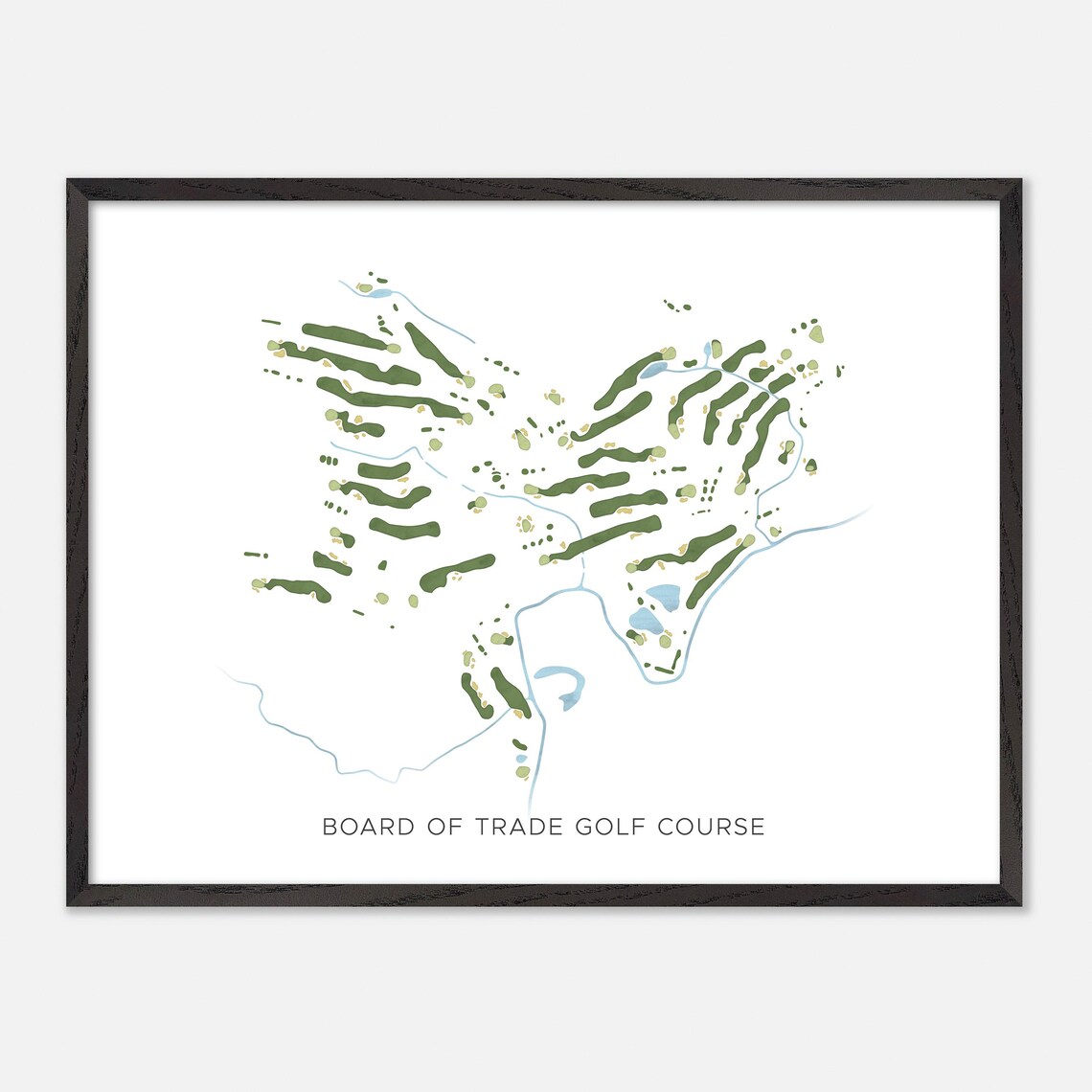 Board of Trade Golf Course Canada Minimalist Watercolor Golf Map Poster - Image 4
