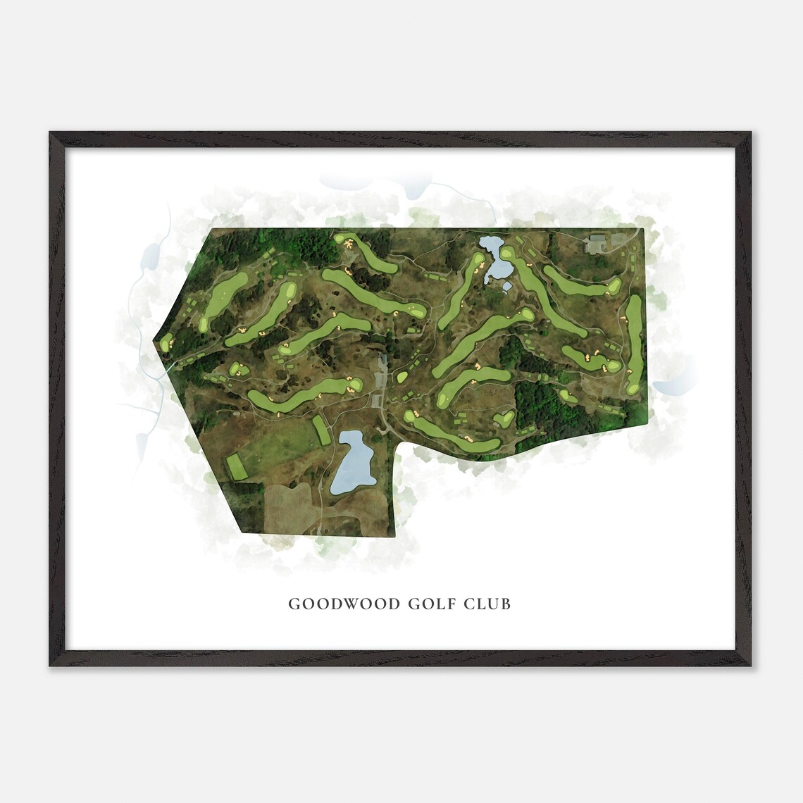 Goodwood Golf Club Canada Classic Watercolor Golf Map Poster - Image 4