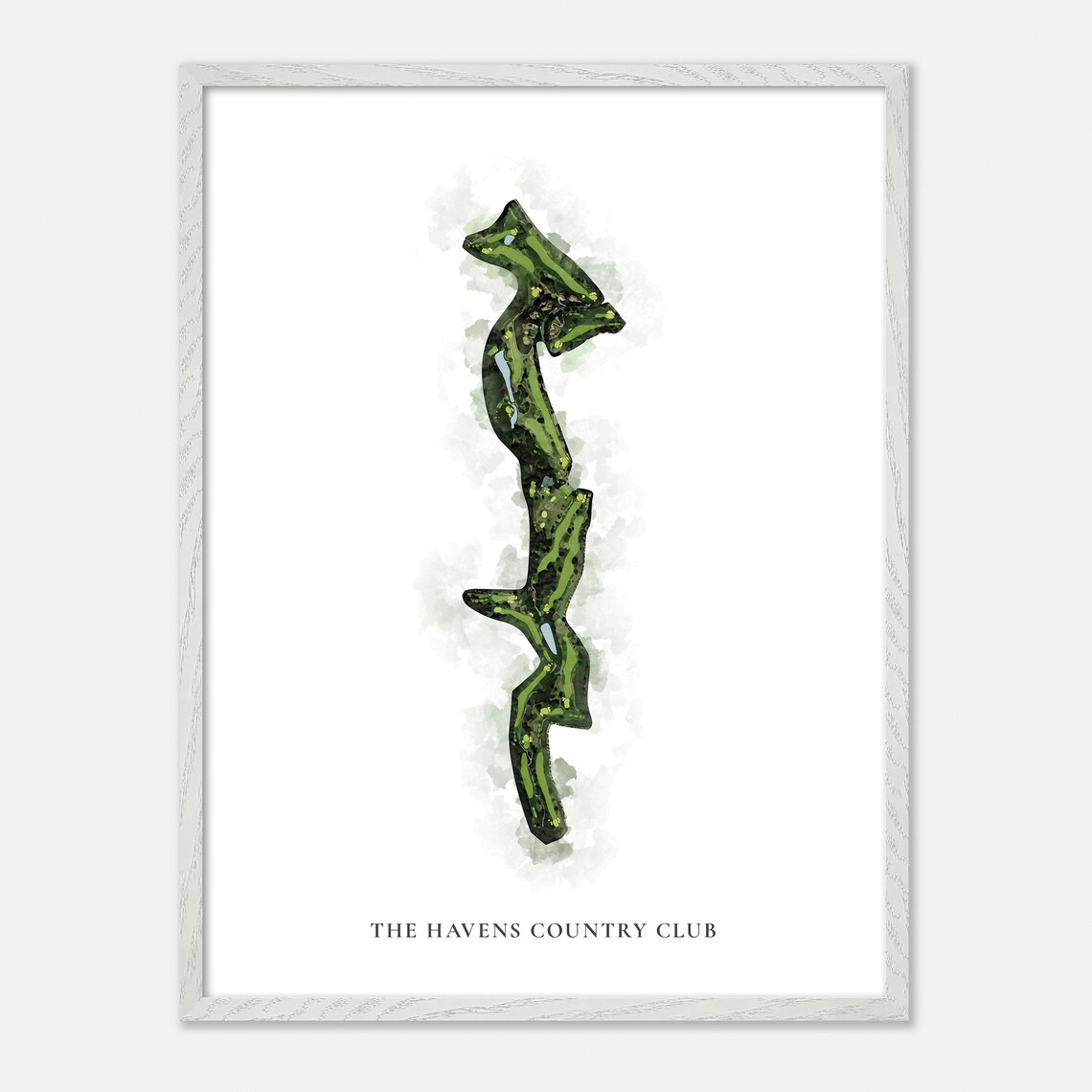 The Havens Country Club Vista California Classic Watercolor Poster - Image 2