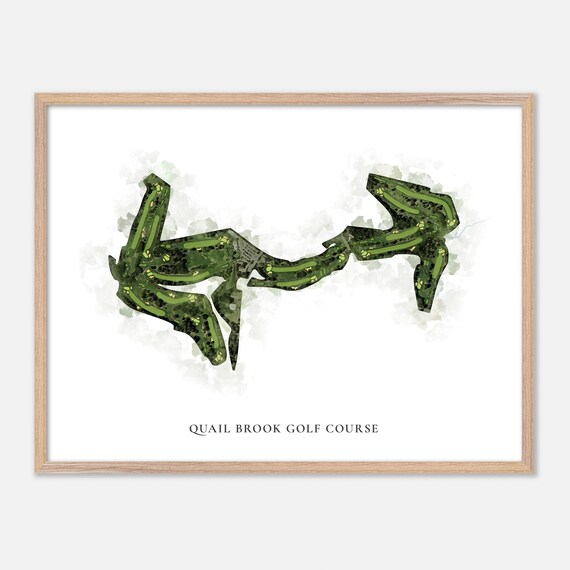 Quail Brook Golf Course Somerset New Jersey Classic Watercolor Poster