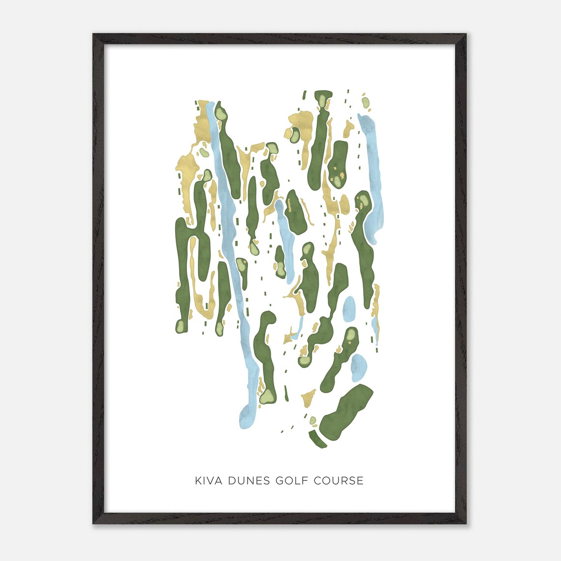 Kiva Dunes Golf Course Gulf Shores Alabama Map Print - Image 3