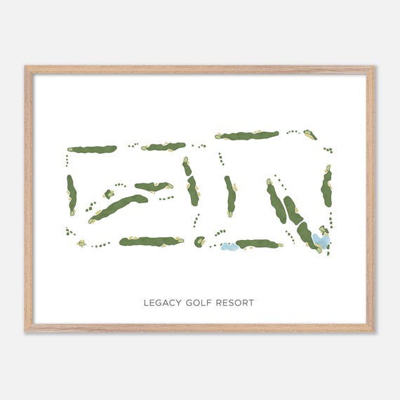 Legacy Golf Resort In Phoenix Arizona Modern Watercolor Map Golfer Gift Golf Wall Art Golf Poster Print Course Layout