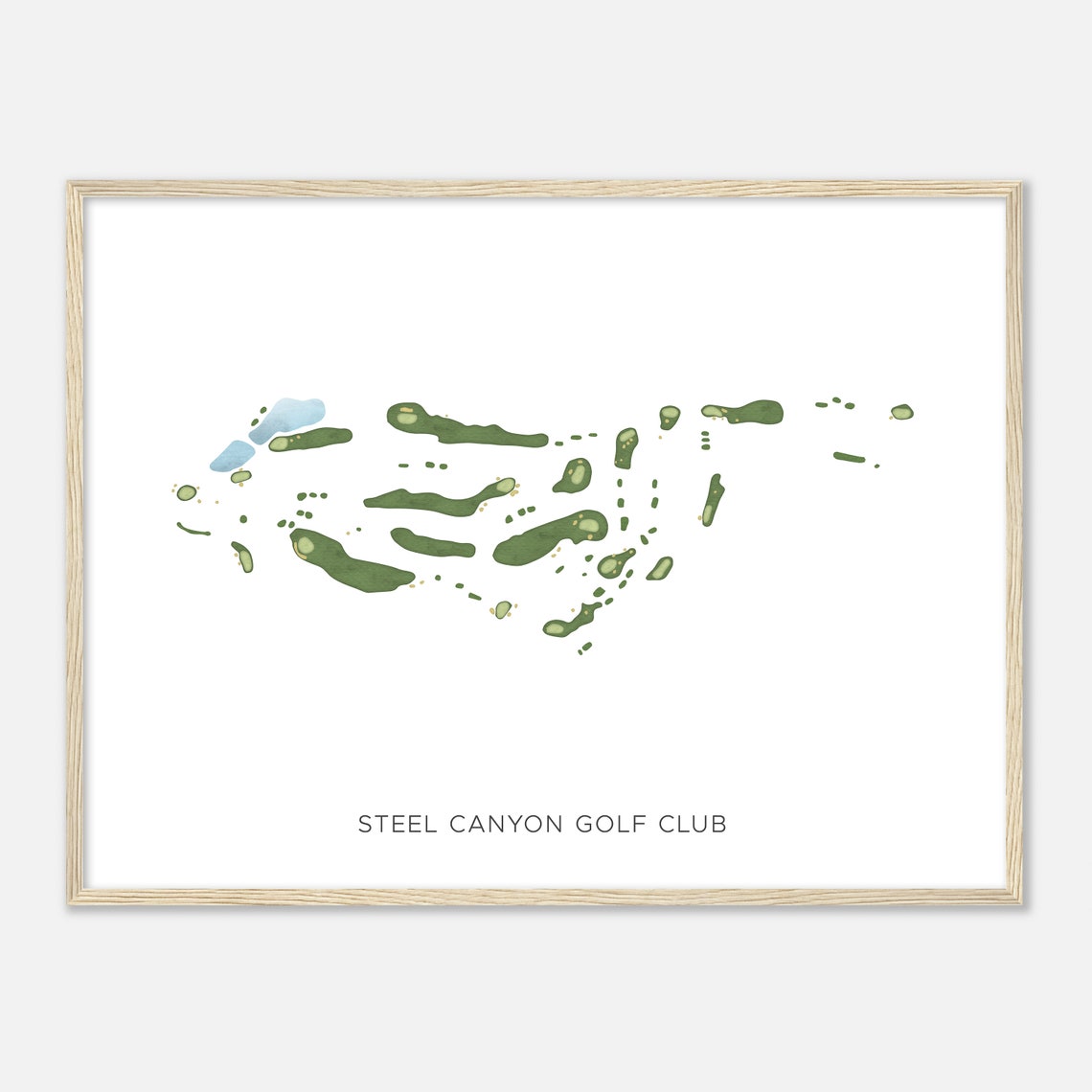 Steel Canyon Golf Club Minimal Fairway Map Golfer Decor Art Poster - Image 2
