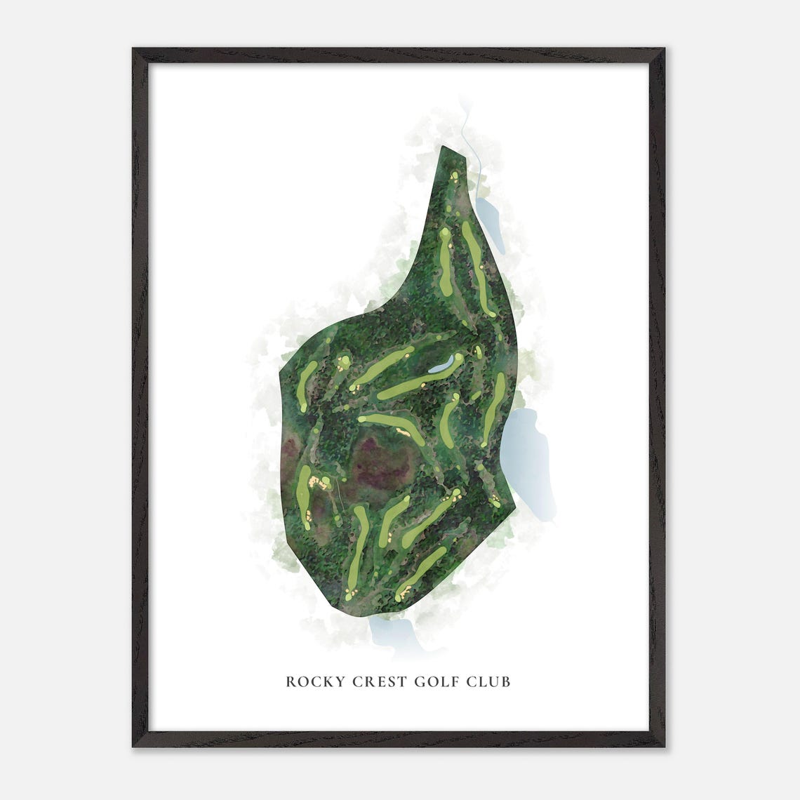 Rocky Crest Golf Club Canada Classic Watercolor Course Poster - Image 2
