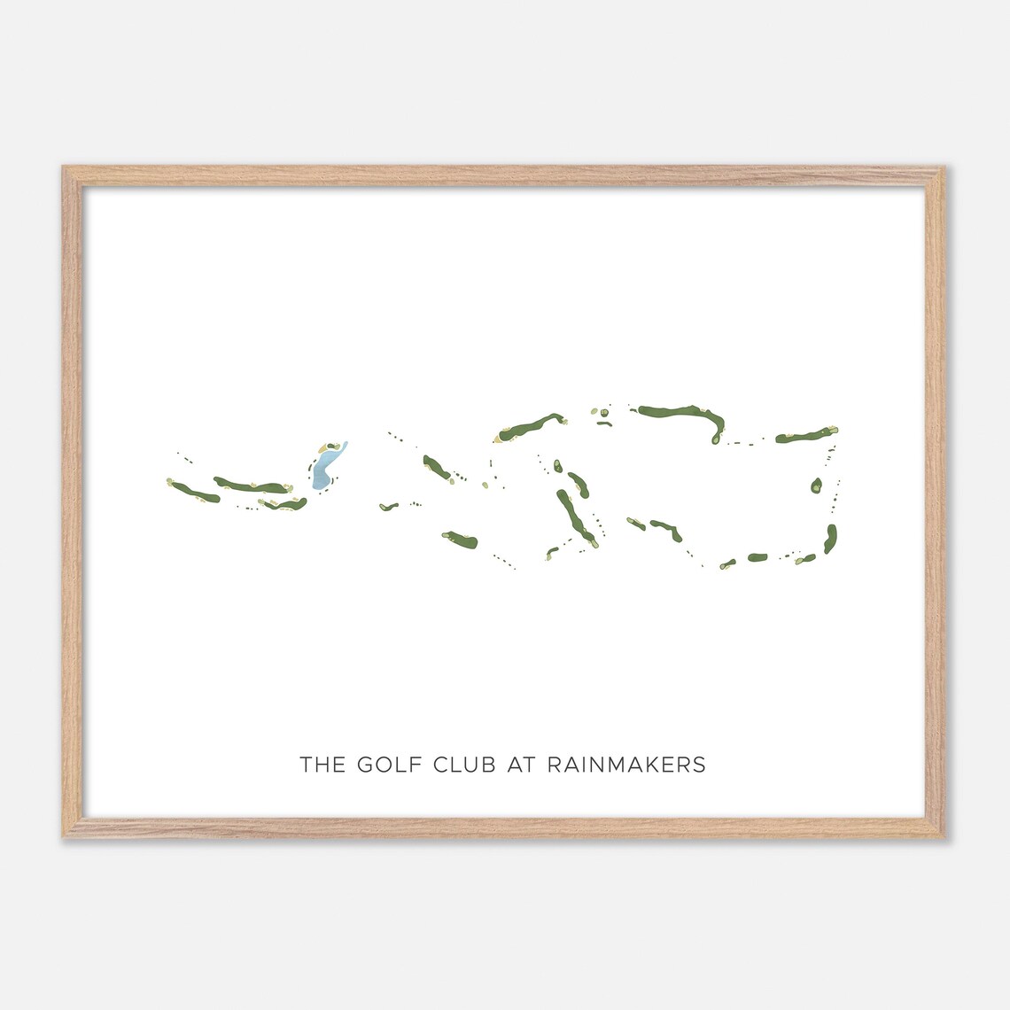 The Golf Club at Rainmakers Alto New Mexico Watercolor Map Poster