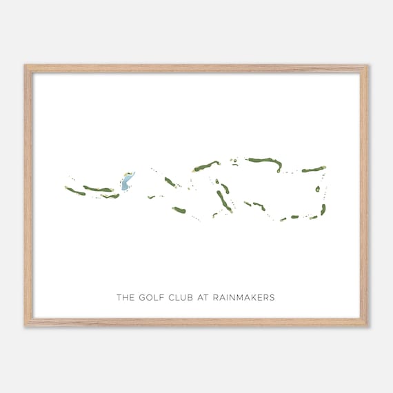 The Golf Club at Rainmakers Alto New Mexico Watercolor Map Poster