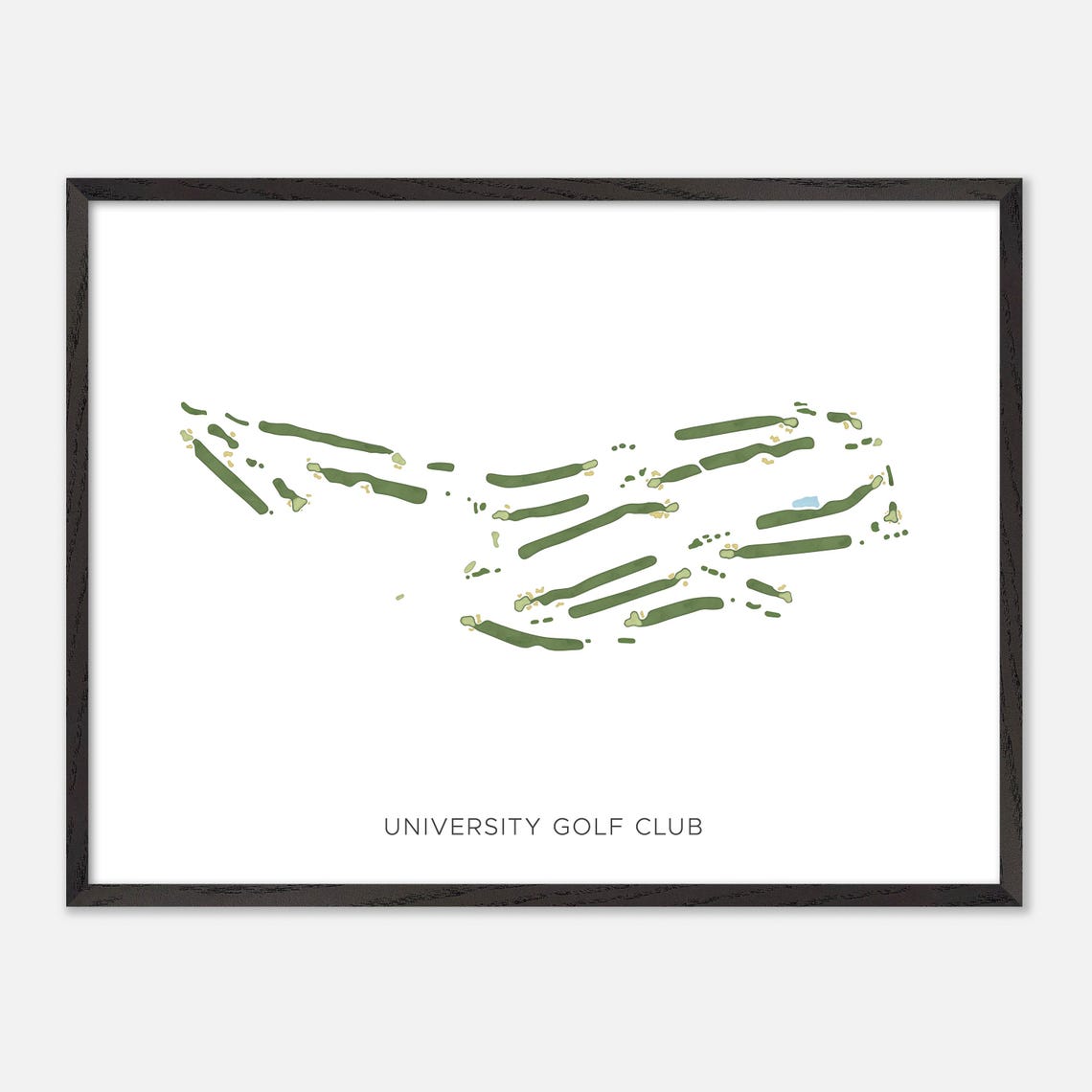University Golf Club Canada Modern Scenic Watercolor Map Poster - Image 4
