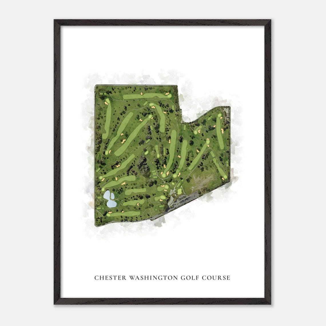 Chester Washington Golf Course Los Angeles Classic Map Poster - Image 3
