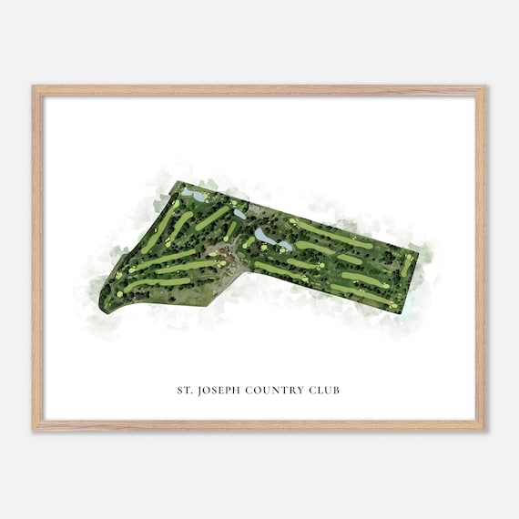 St. Joseph Country Club Country Club Missouri Classic Watercolor Poster