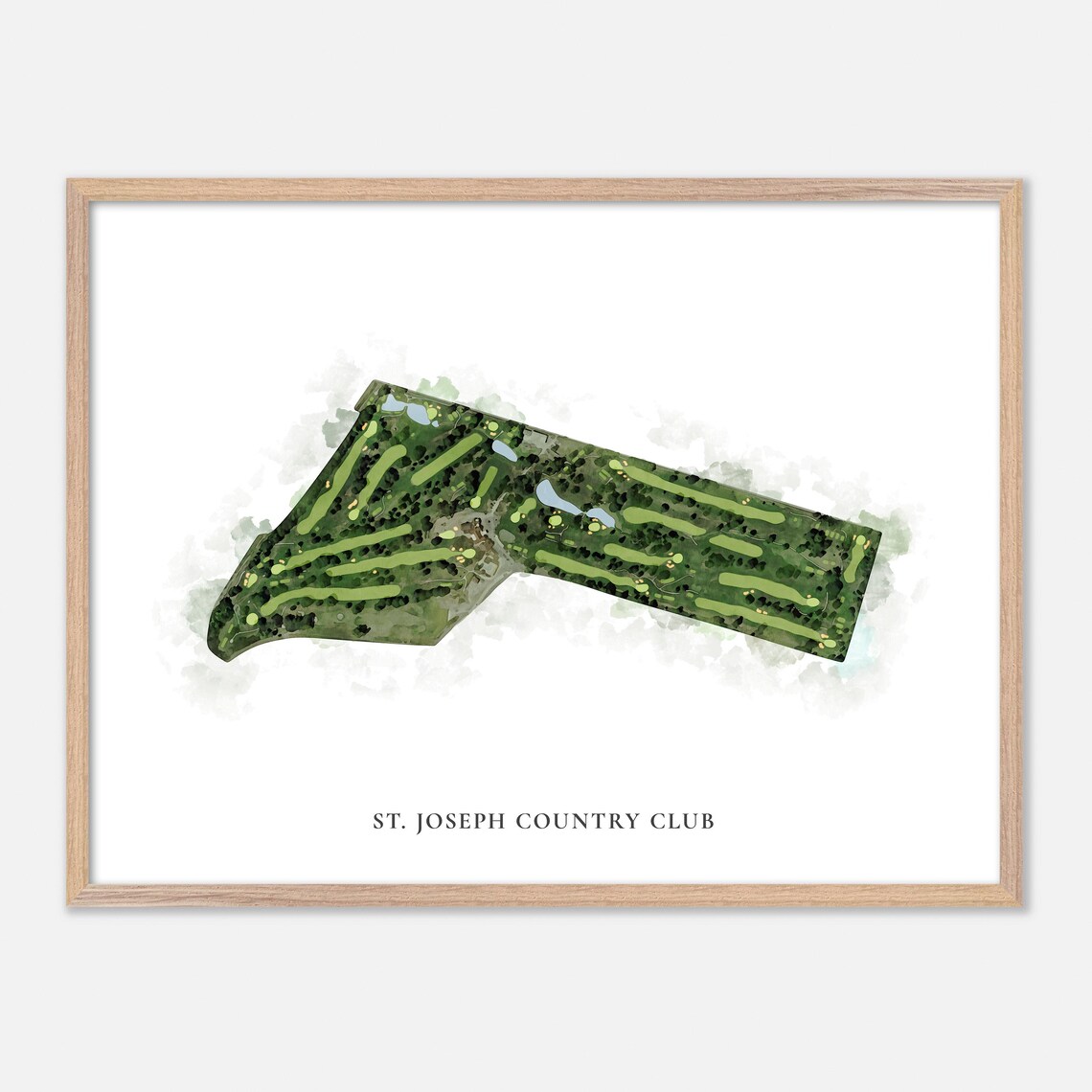 St. Joseph Country Club Country Club Missouri Classic Watercolor Poster