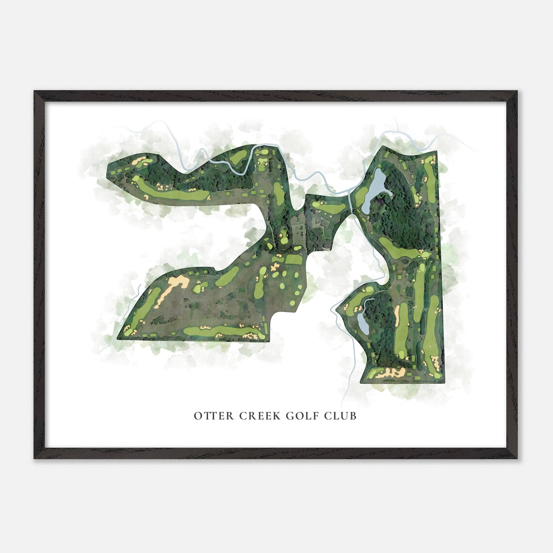 Otter Creek Golf Club Canada Classic Watercolor Map Art Poster - Image 4