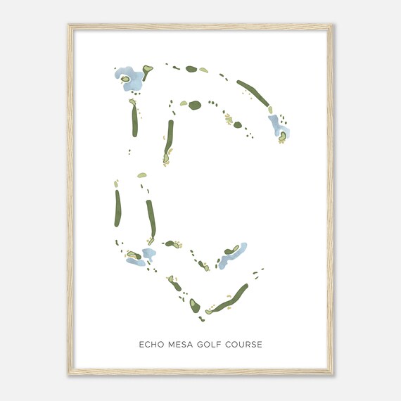 Echo Mesa Golf Course Arizona Modern Watercolor Map Golfer Gift Golf Wall Art Golf Poster Print Course Layout