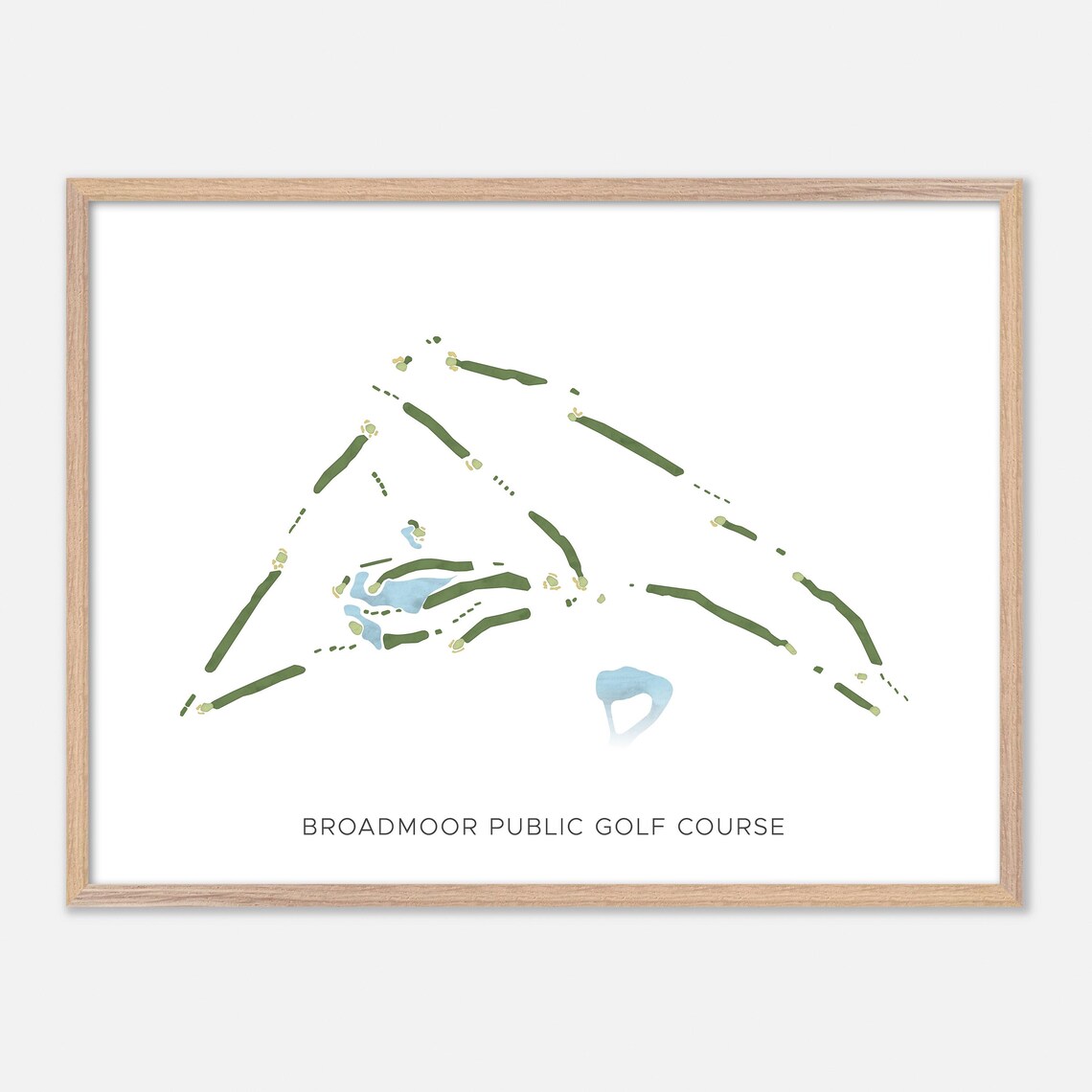 Broadmoor Public Golf Course Sherwood Park Minimalist Poster