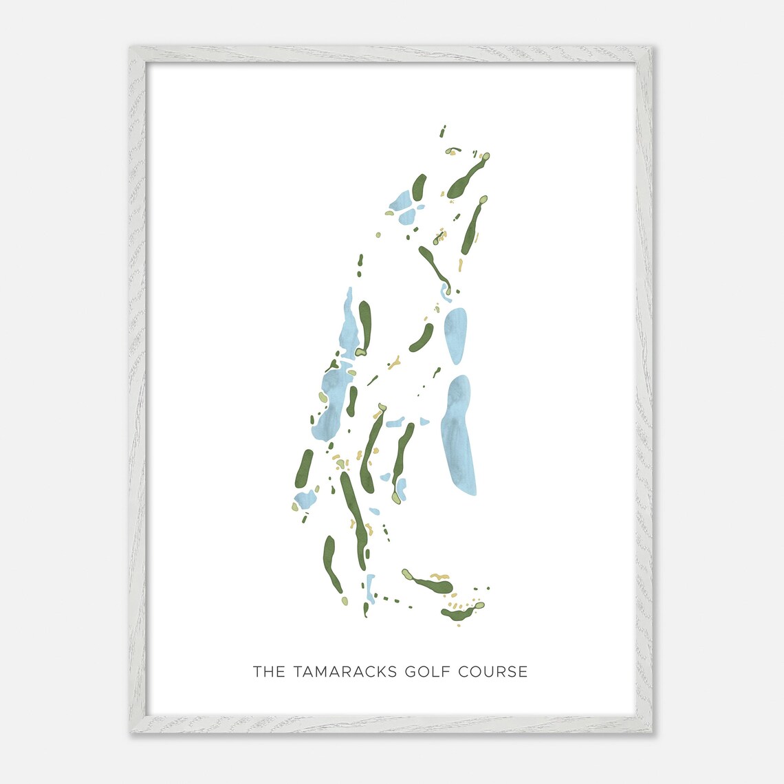 The Tamaracks Golf Course Michigan Modern Minimalist Golf Poster - Image 2